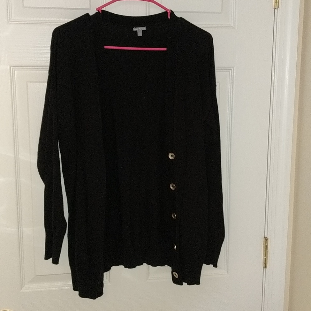 Black cardigan